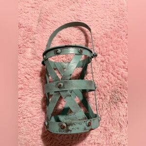 Rustic Metal Lantern with Handle